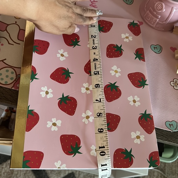 πJames Burke Index Cards, Notebook, & Paper Cups Strawberry Collection π - Picture 6 of 8